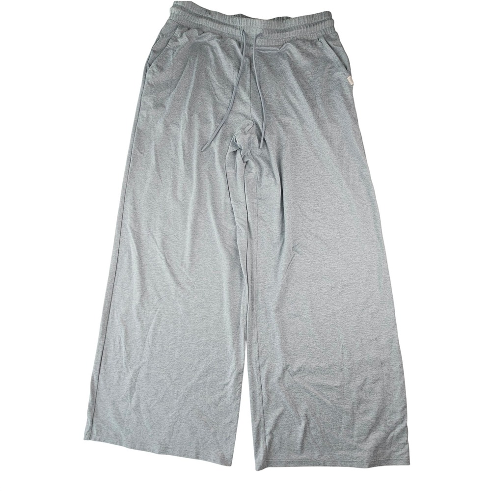 Athletic Works ButterCore Wide Leg Lounge Pants Light Blue Heathered Medium 8-10